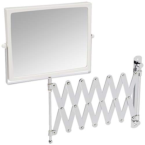 Jerdon 8.3-Inch Two-Sided Swivel Wall Mount Mirror