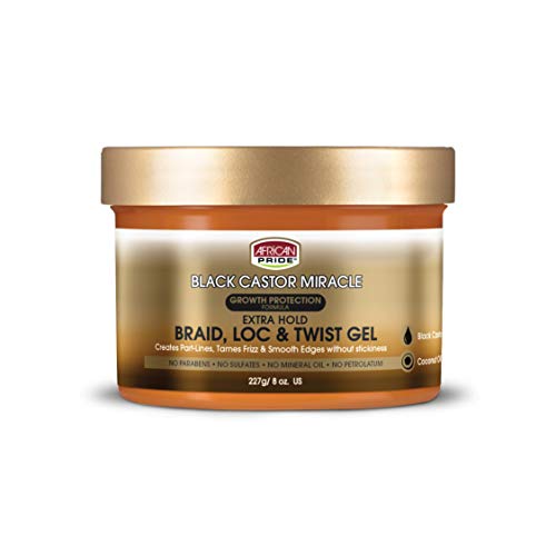African Pride Black Castor Miracle Locking Gel