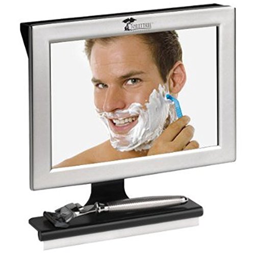 ToiletTree Products Fogless Shower Mirror With Squeegee