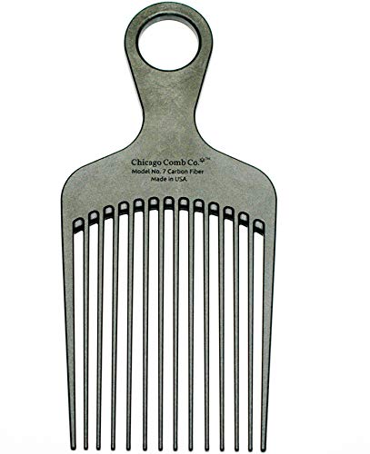 Chicago Comb Model 7 Carbon Fiber Pick Comb