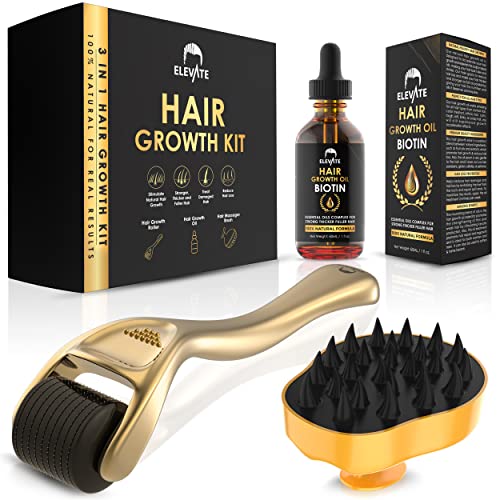 ELEVATE Derma Roller for Hair Growth Kit