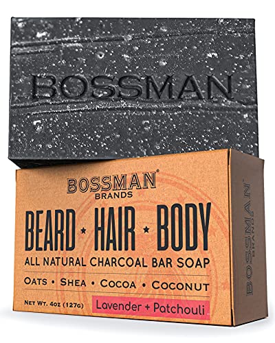 Bossman Men's 4 in 1 Beard Wash, Shampoo, Body Wash & Conditioner