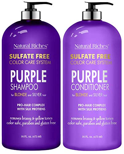 Natural Riches Purple Shampoo and Conditioner