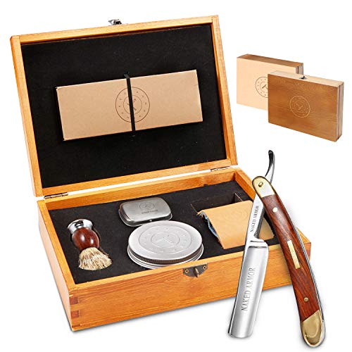 Naked Armor Straight Razor Shaving Kit