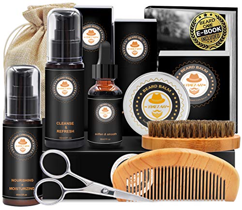 Upgraded Beard Grooming Kit w/Beard Conditioner