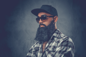 black man with beard