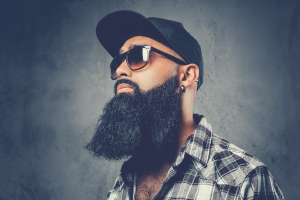 black man with long beard