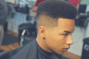 black man with fades