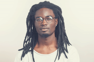black man with dreads
