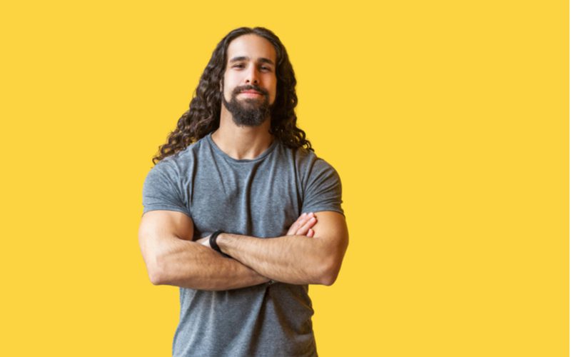Long Curly Hair men's hairstyle