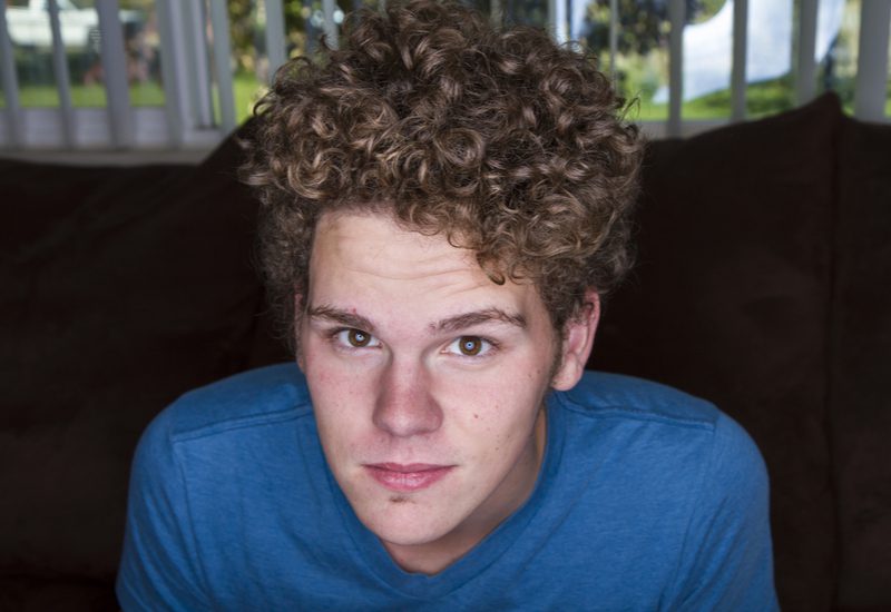 Curly High Top Men's Haircut
