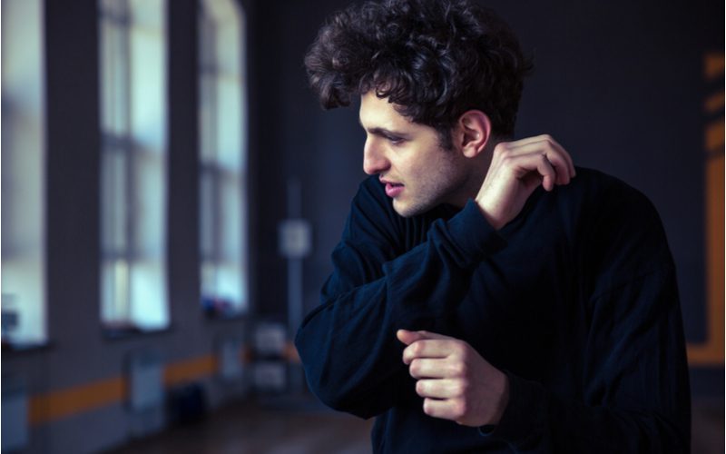 Huge Top Curly Hair Men's Cut